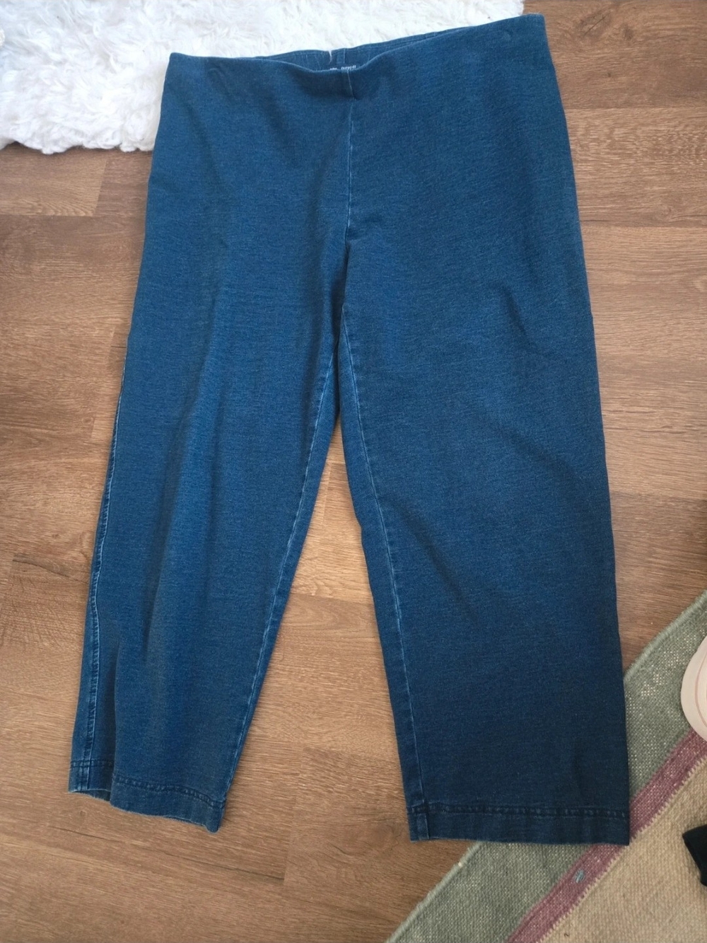 J. Jill Indigo Crop Pull-On Pants Lt